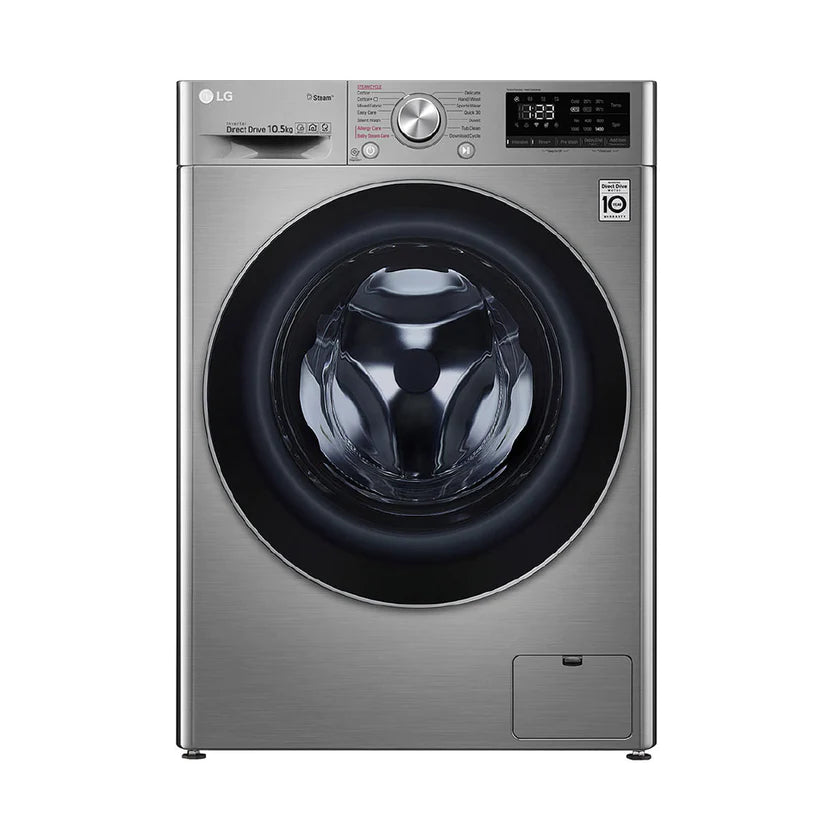 LG 10.5KG Silver Vivace Steam™ Front Load Washing Machine